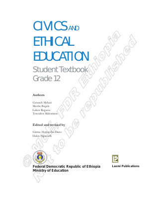 Civics and Ethical Education - Grade 12 - Textbook.pdf